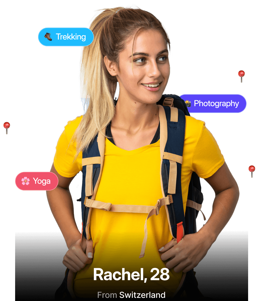 Rachel exploring the world
